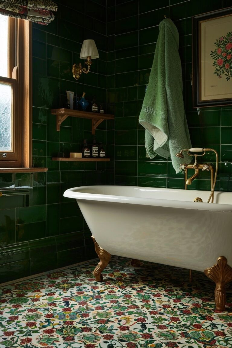 12 Emerald Green Bathrooms Ideas Serene and Stylish! My Decor Inspo