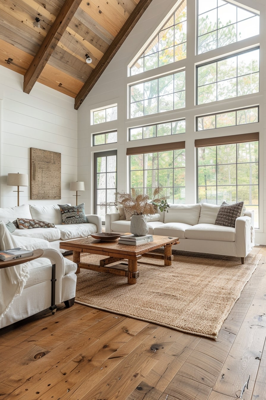Modern Farm House Design Living Room: Timeless Charm Meets Contemporary ...