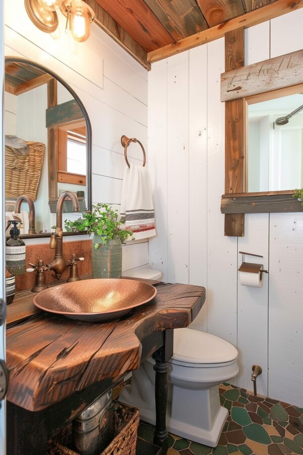 15 Small Rustic Bathroom Ideas: Cozy and Inviting Designs - My Decor Inspo