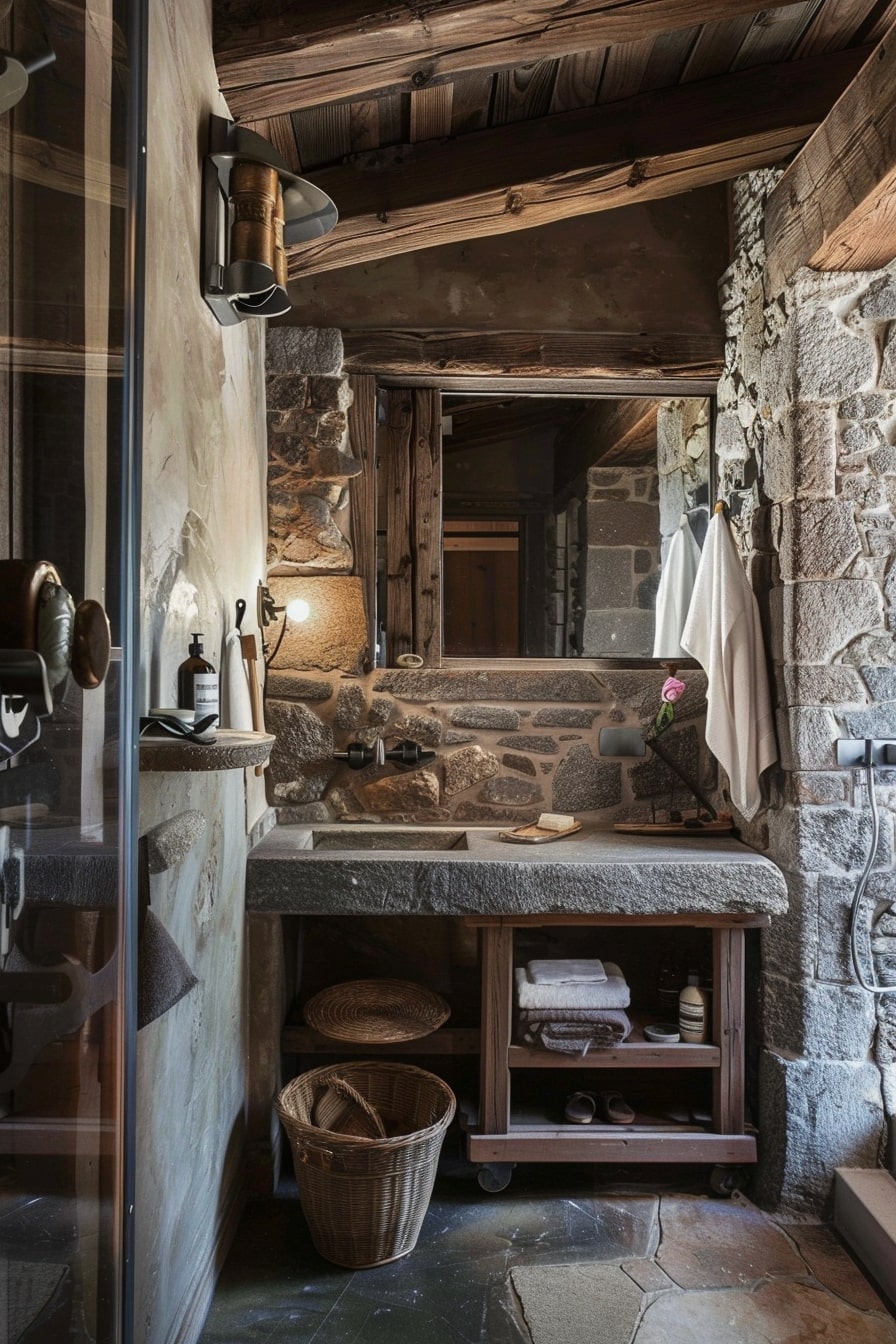 15 Small Rustic Bathroom Ideas: Cozy and Inviting Designs - My Decor Inspo