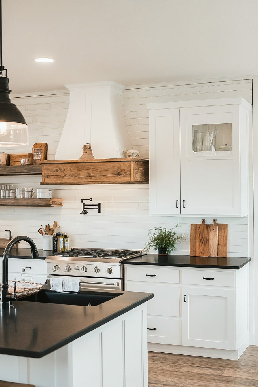 13 Kitchens with White Cabinets and Black Granite Countertops! - My ...
