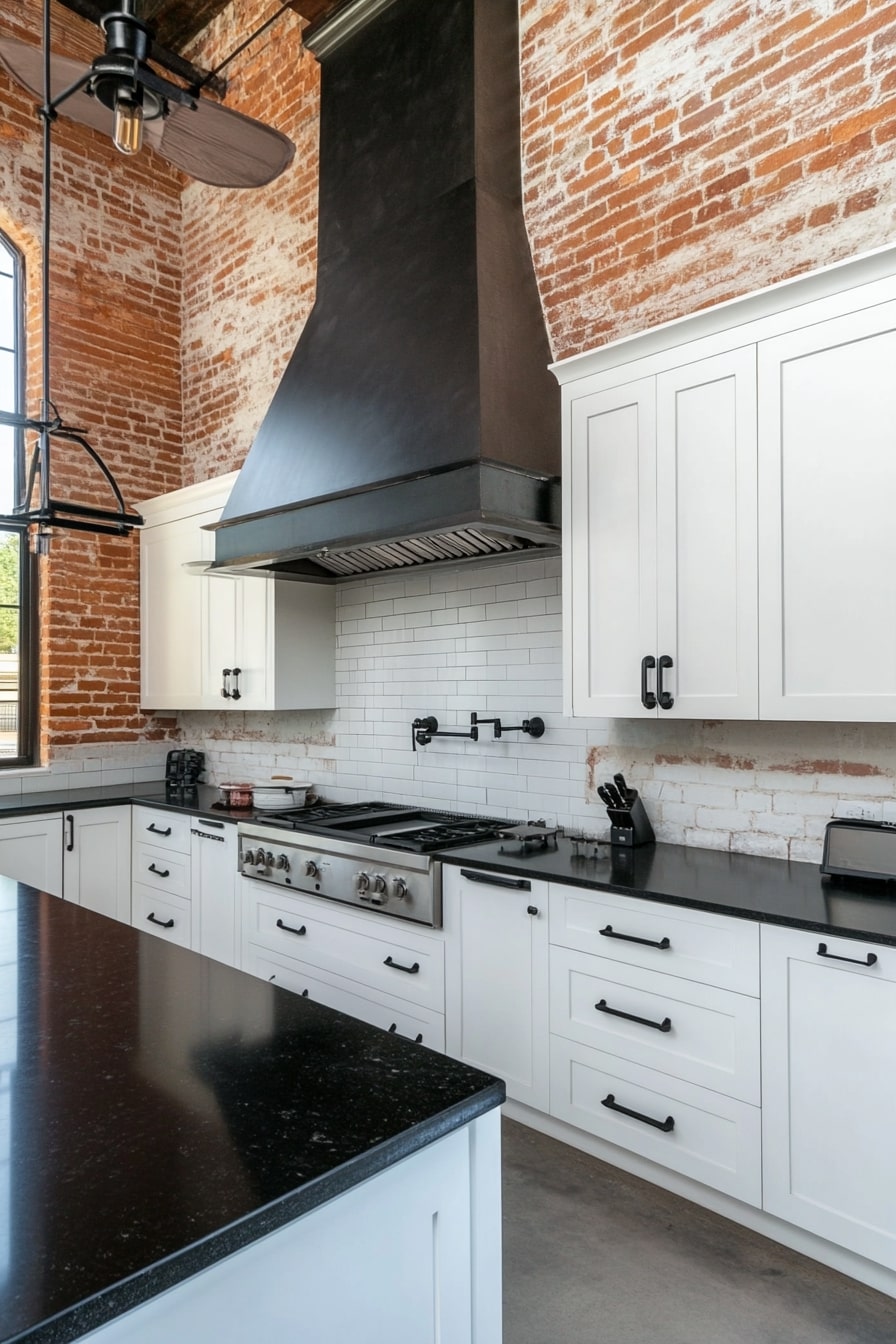 13 Kitchens with White Cabinets and Black Granite Countertops! - My ...