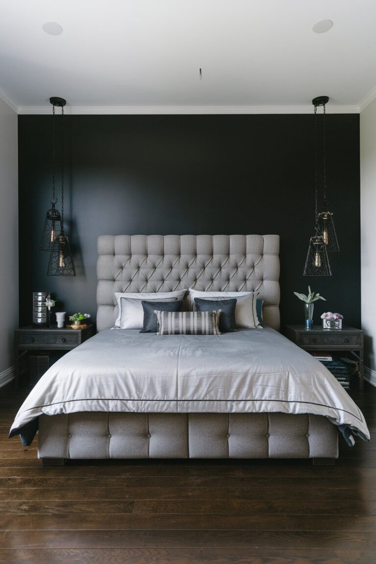 12 Bedrooms with Black Accent Walls: Sleek, Elegant Designs for a ...