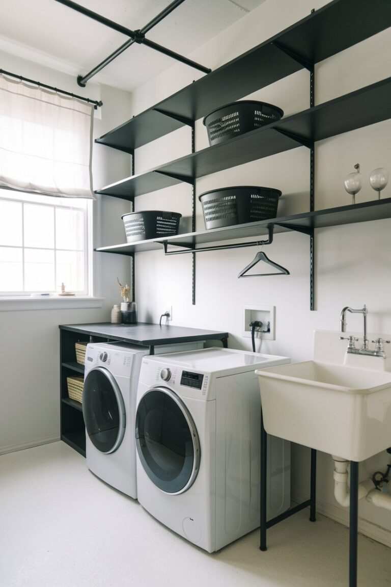 View of 18 Tiny Laundry Room Ideas to Maximize Space and Style - My Decor Inspo