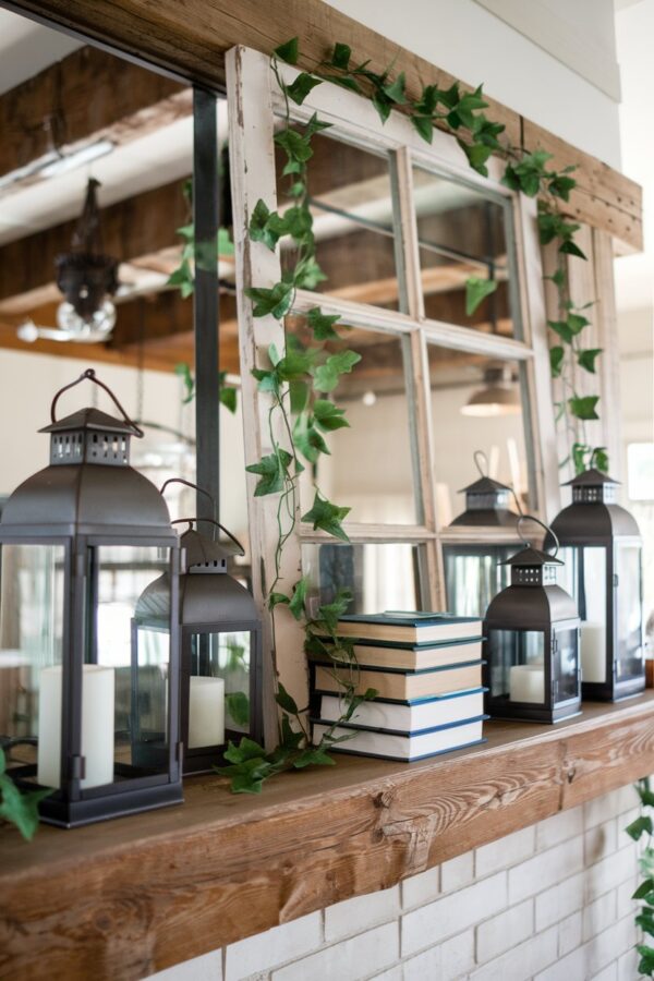 15 Farmhouse Mantle Decor Ideas to Elevate Your Living Space - My Decor Inspo