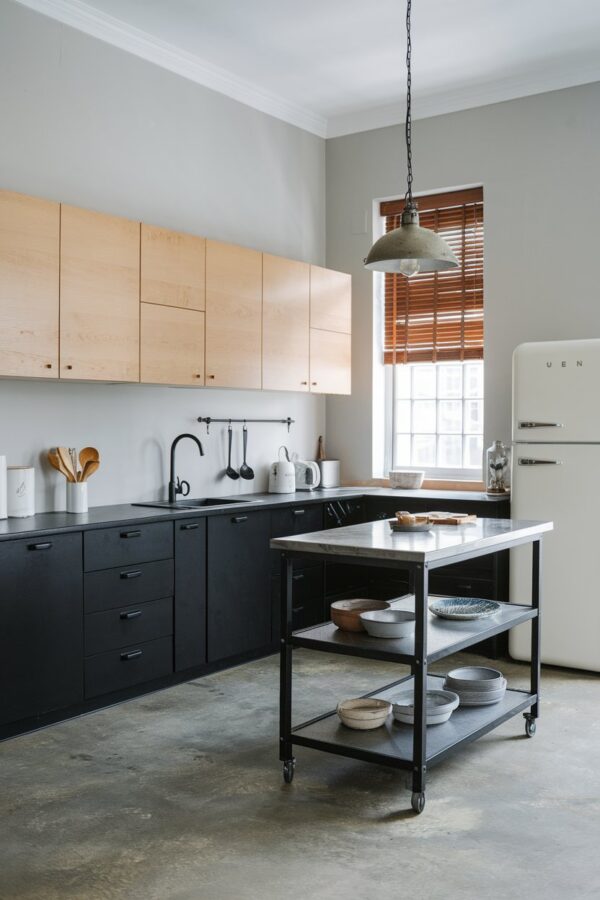 Two Line Kitchen Idea 14 Two-Tone Kitchen Ideas to Elevate Your Home’s Design - My Decor Inspo