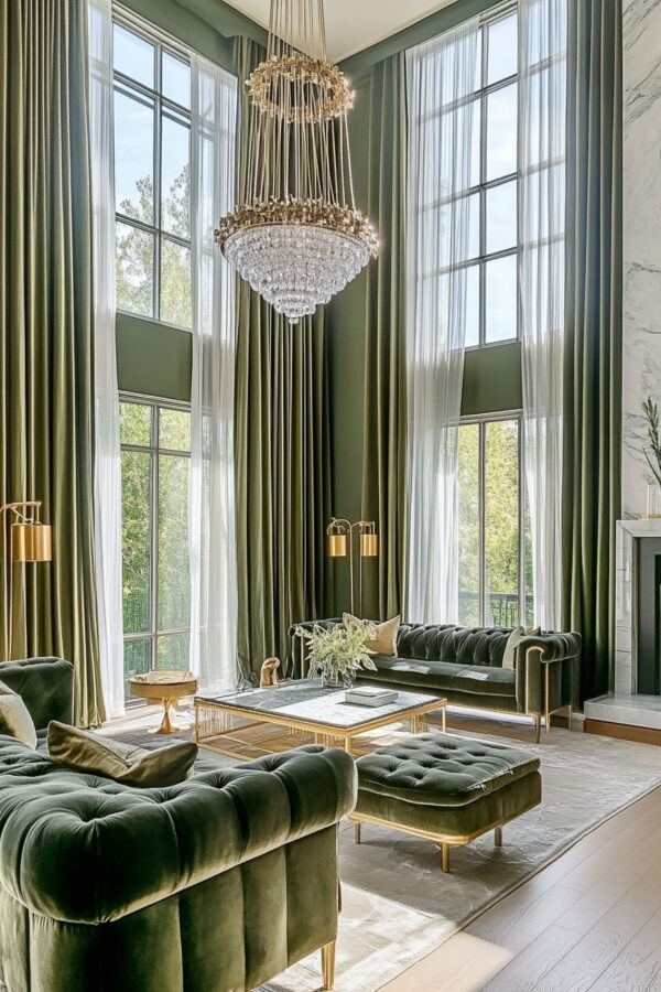 15 Olive Green Living Rooms with Modern Flair! - My Decor Inspo