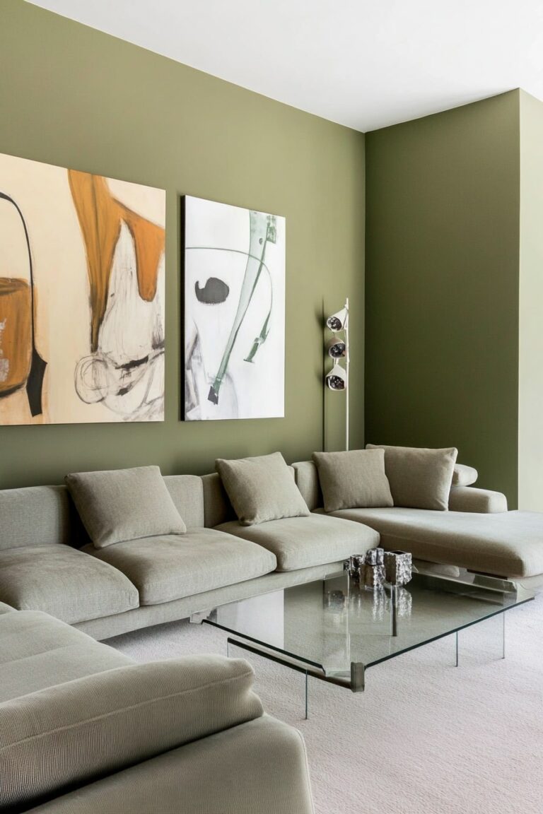 15 Olive Green Living Rooms With Modern Flair My Decor Inspo