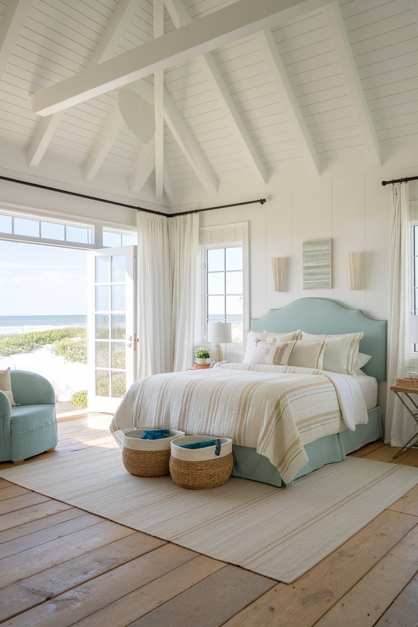 15 Coastal Farmhouse Bedroom Ideas for a Tranquil and Timeless Space ...