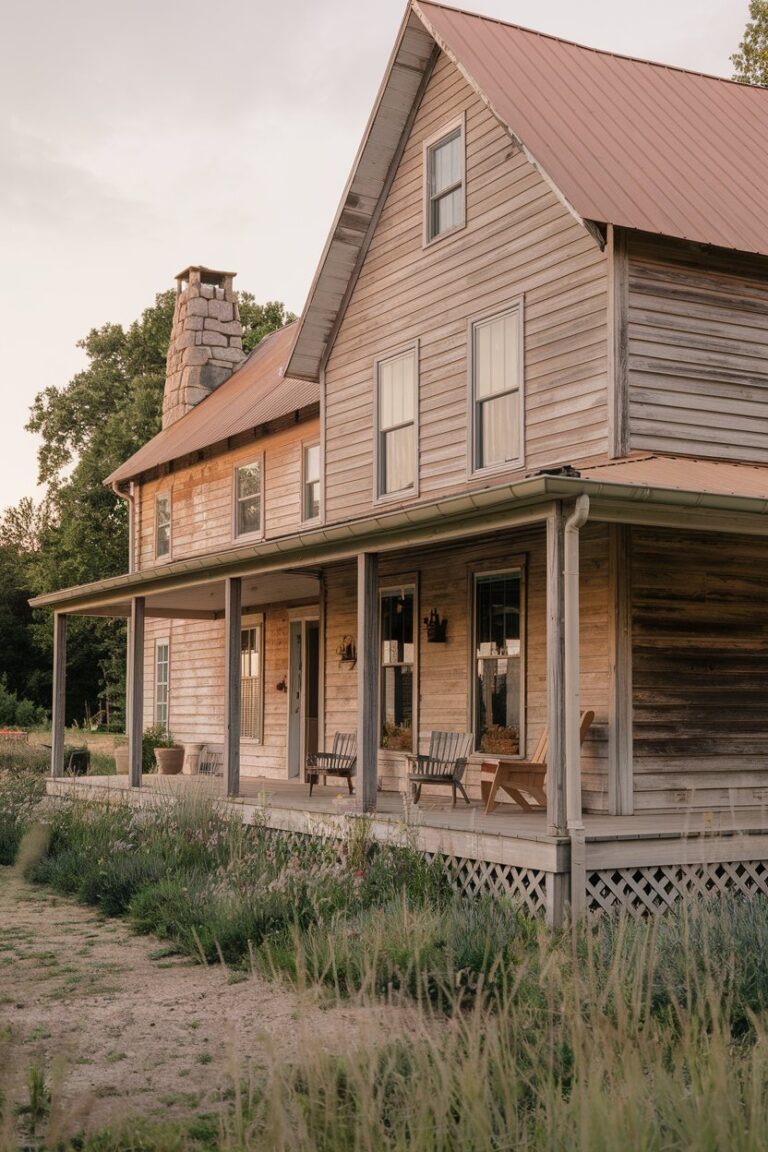 14 Rustic Farmhouse Exterior Ideas to Elevate Your Country Living ...