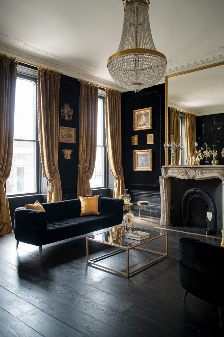 16 Black Couch Living Room Interiors That Define Modern Style - My ...