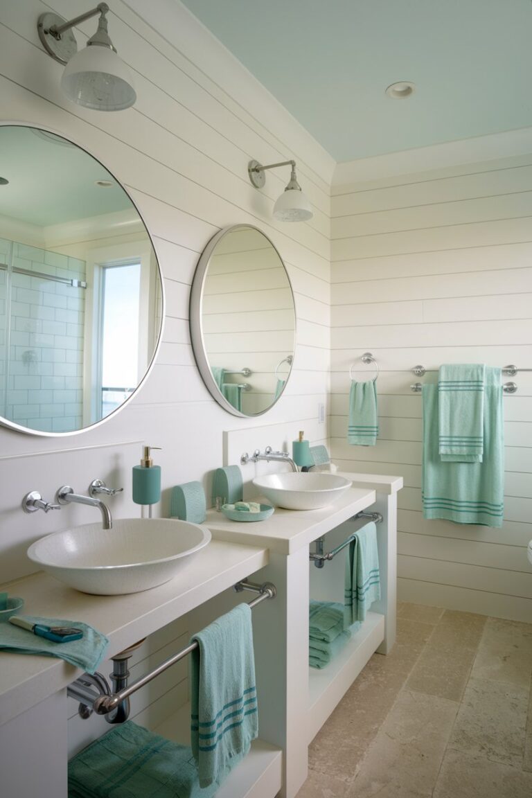 13 Coastal Farmhouse Bathroom Ideas to Inspire a Relaxing Retreat My