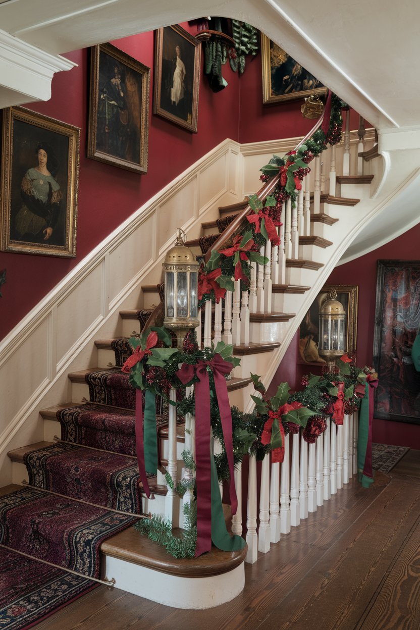 14 Christmas Decor Ideas for Stairs: Festive Designs for Every Style ...