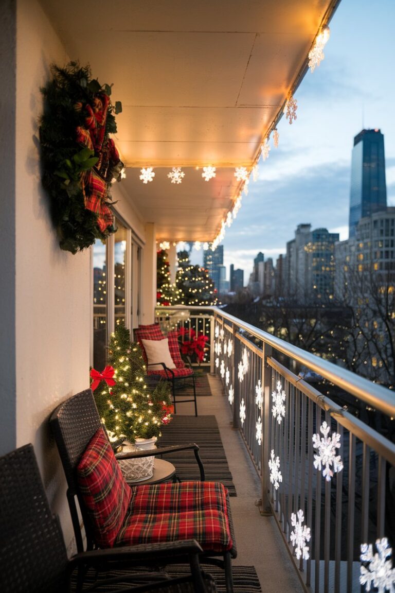 15 Balcony Christmas Decor for Apartments - My Decor Inspo