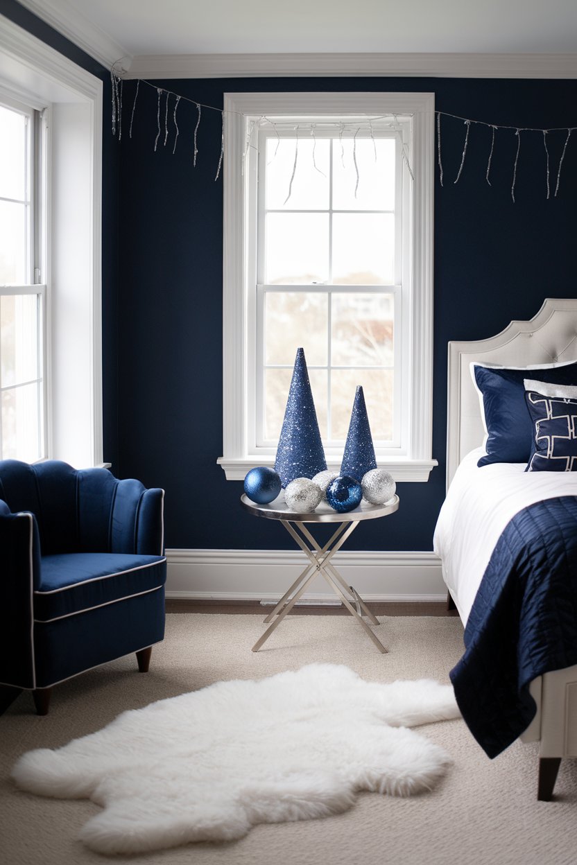 14 Christmas Decor Ideas for a Blue Bedroom: Create a Cozy and Elegant ...
