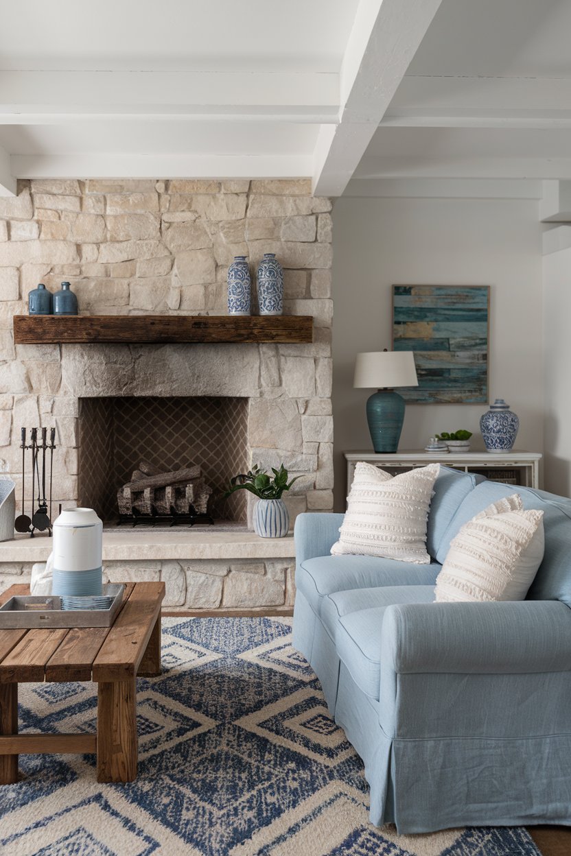 16 Blue and White Living Room Ideas for a Timeless and Stylish Space ...
