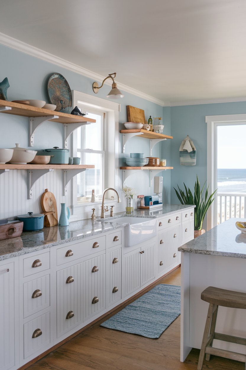 15 Modern Coastal Kitchen Interiors Perfect for a Relaxed Yet Stylish ...