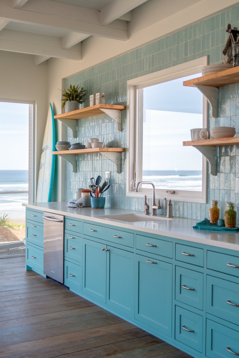 15 Modern Coastal Kitchen Interiors Perfect for a Relaxed Yet Stylish ...