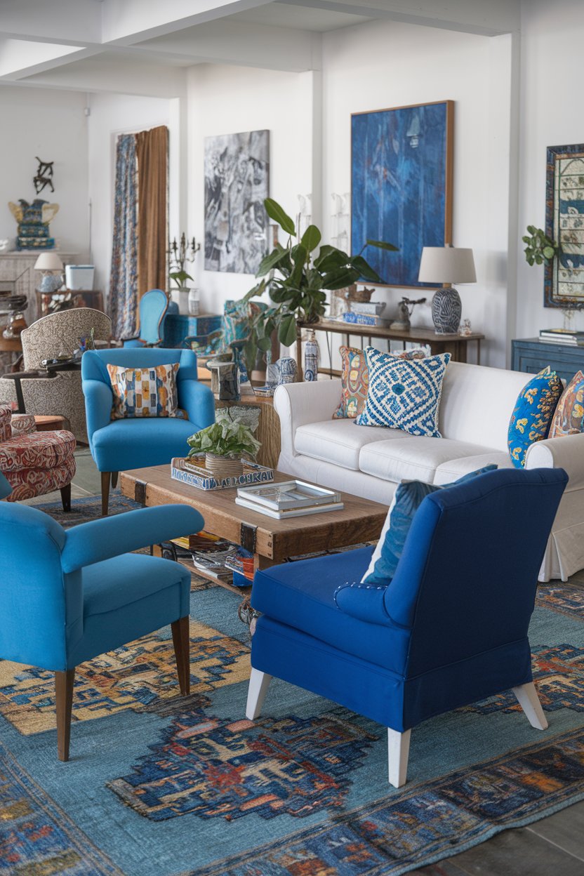 16 Blue and White Living Room Ideas for a Timeless and Stylish Space ...