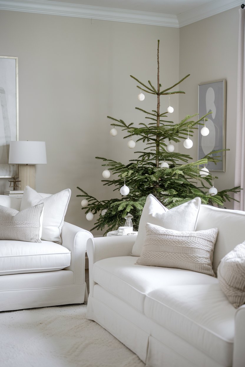 15 Minimal Christmas Decor Ideas for the Living Room: A Calm and Cozy ...