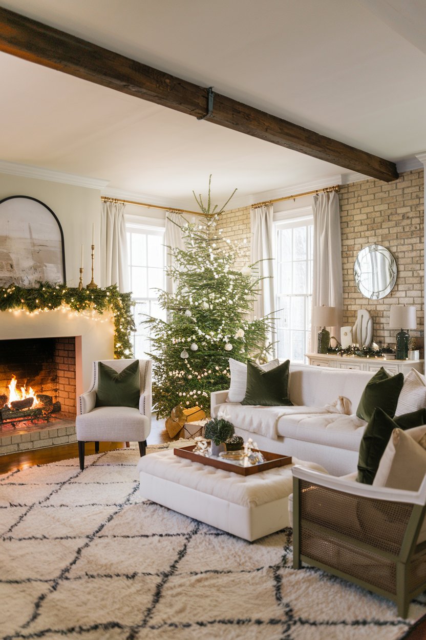 15 Green and White Winter Home Decor Ideas to Create a Cozy Retreat ...