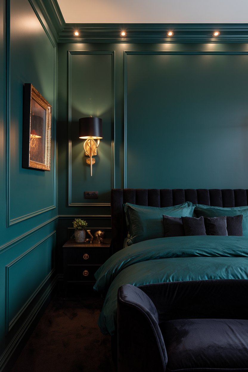 14 Green and Black Bedroom Ideas for a Bold and Elegant Look - My Decor ...