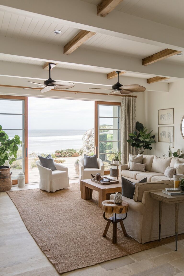 16 Coastal Farmhouse Living Room Ideas to Inspire a Relaxed, Beachy ...