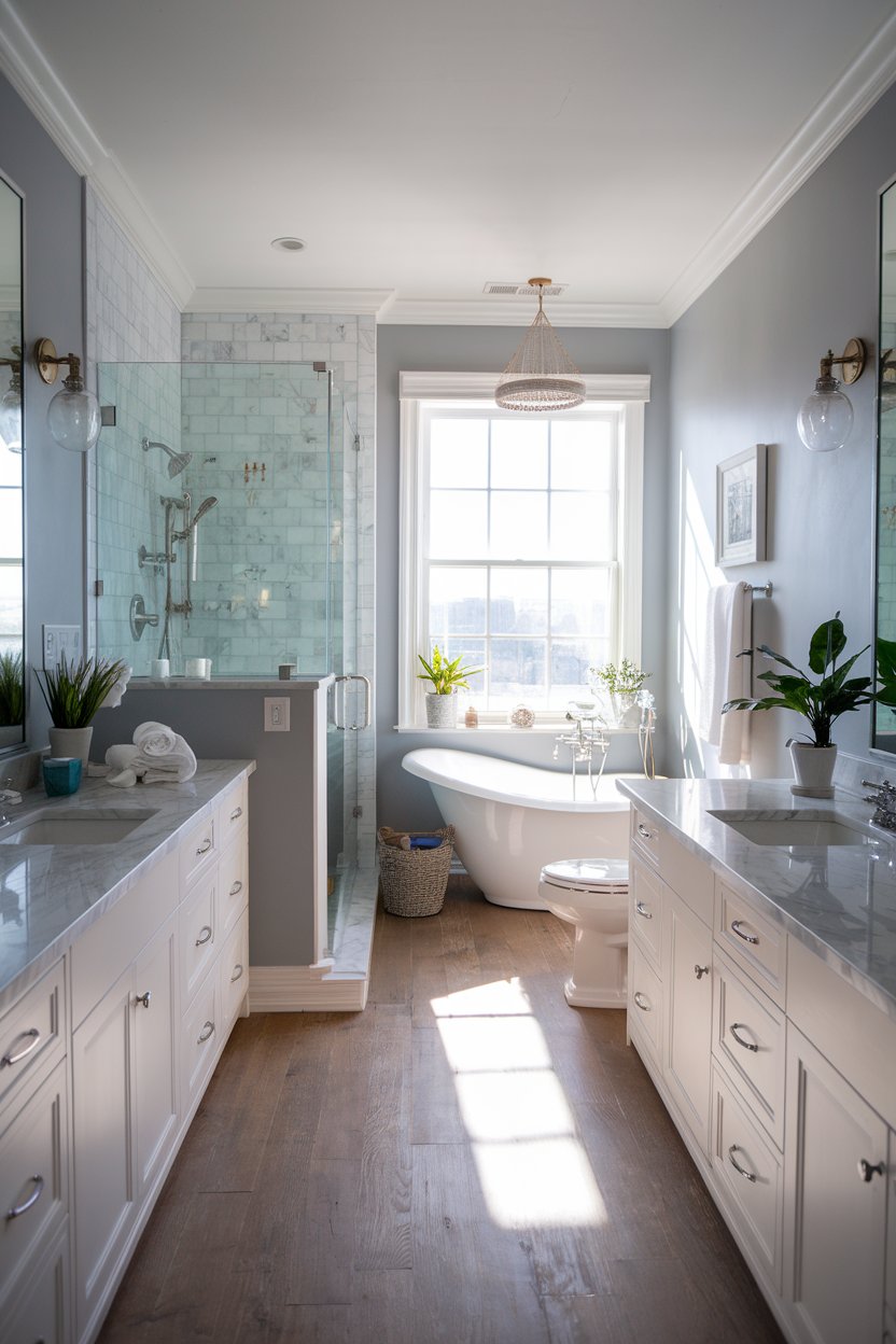 13 Coastal Farmhouse Bathroom Ideas to Inspire a Relaxing Retreat - My ...