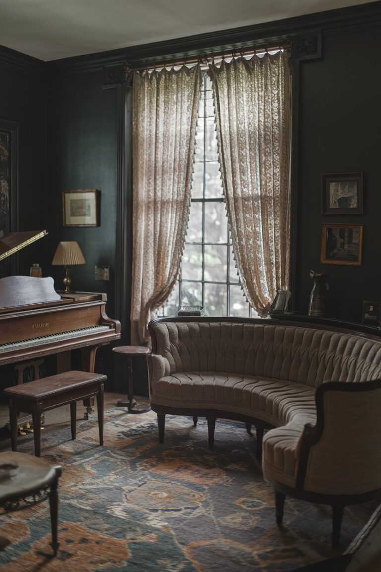 17 Moody Vintage Living Room Interior Ideas to Inspire Timeless Charm ...