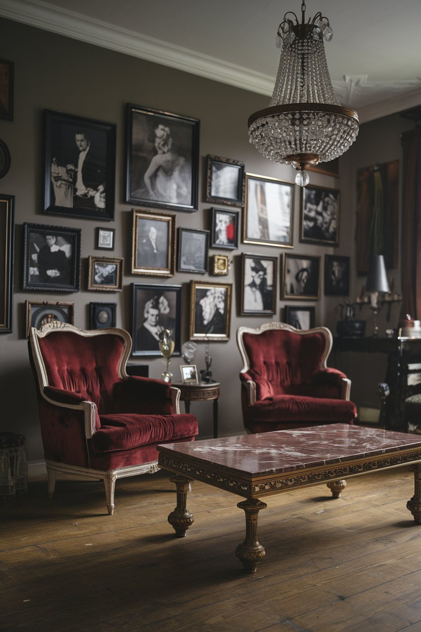 17 Moody Vintage Living Room Interior Ideas to Inspire Timeless Charm ...