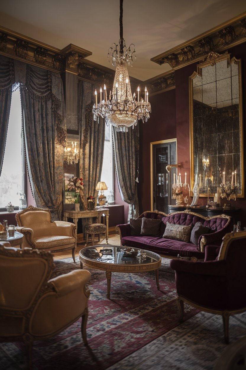 17 Moody Vintage Living Room Interior Ideas to Inspire Timeless Charm ...