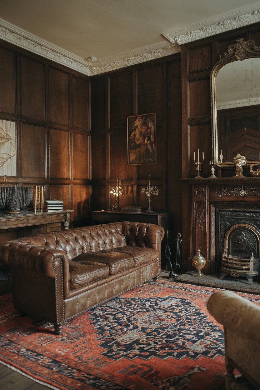 17 Moody Vintage Living Room Interior Ideas to Inspire Timeless Charm ...