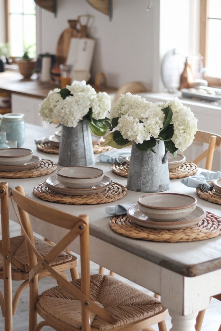 12 Farmhouse Table Decor Ideas for Every Season and Occasion - My Decor Inspo