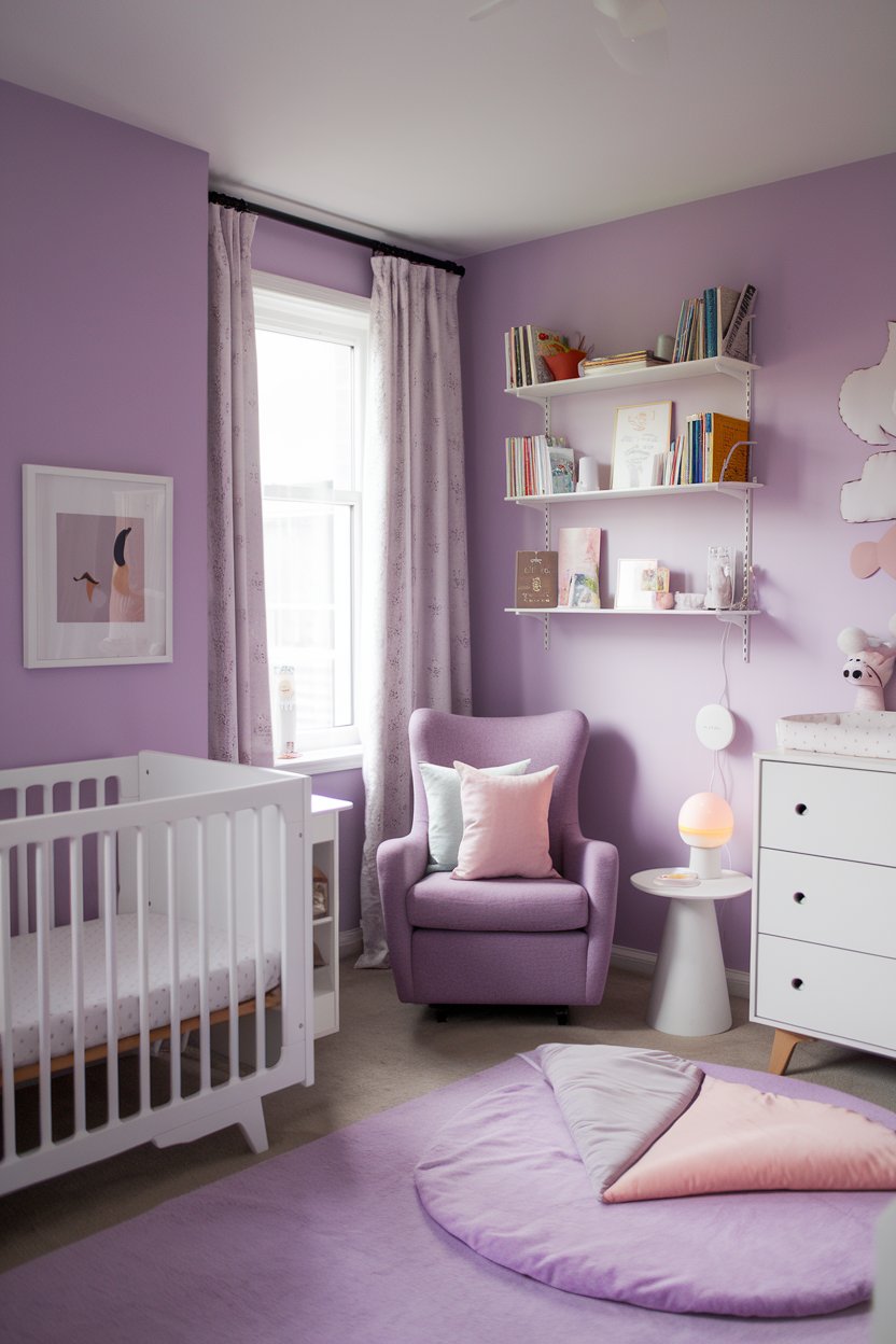 15 Purple Nursery Interior Designs: A Guide to Cozy and Elegant Baby ...