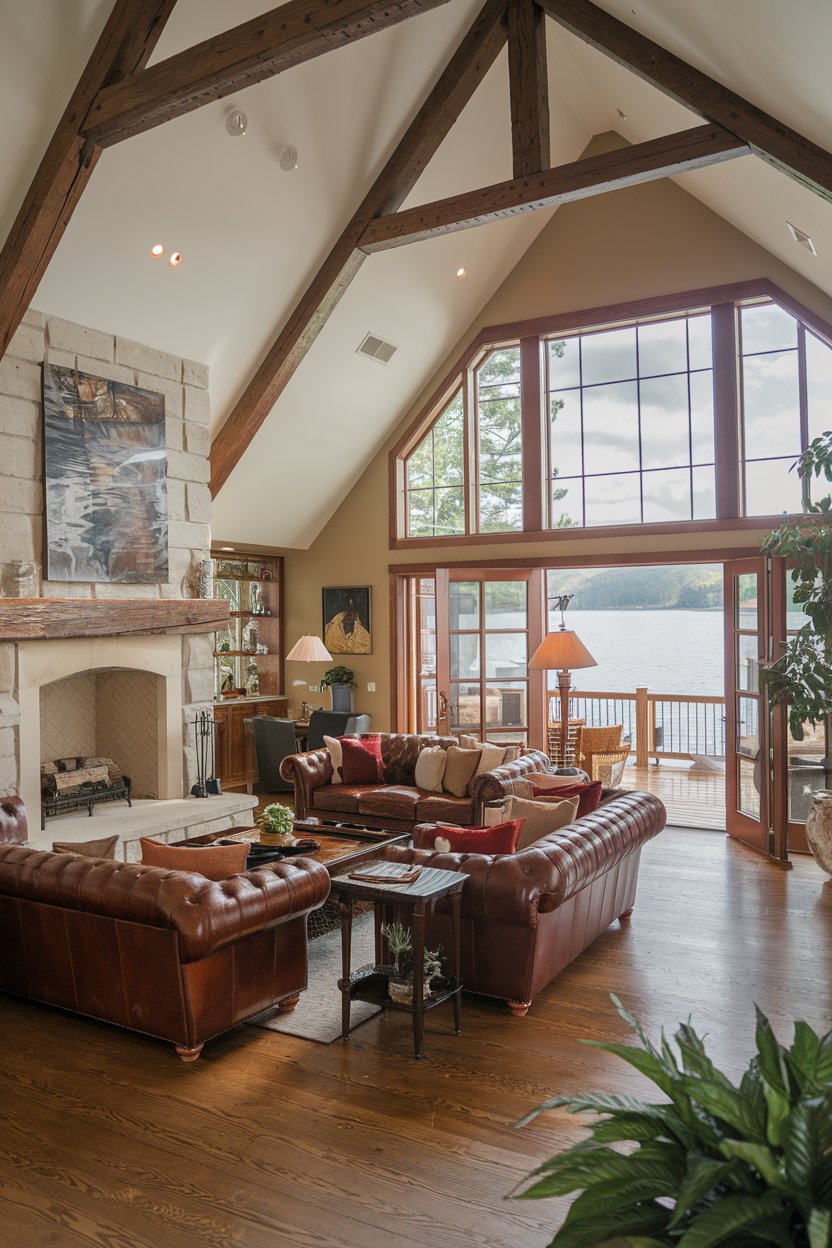 16 Lake House Living Room Decor Ideas for a Relaxing and Timeless Space ...