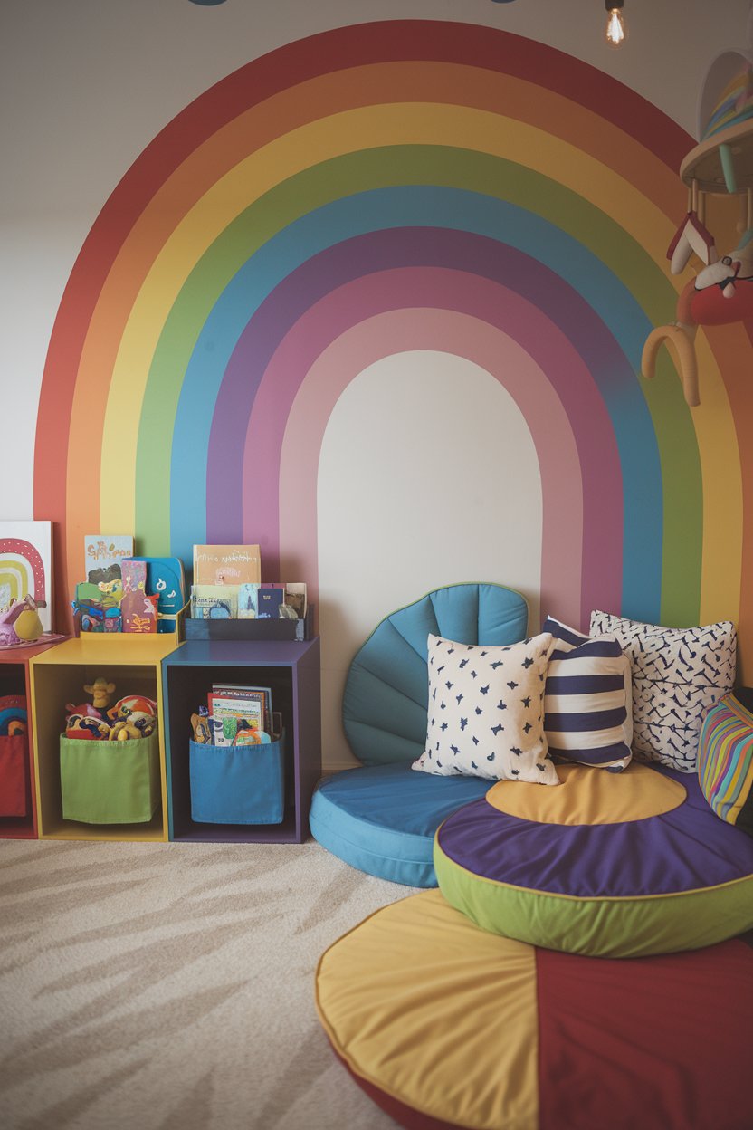 14 Rainbow Nursery Interior Ideas: Thoughtful Designs for a Cozy and ...