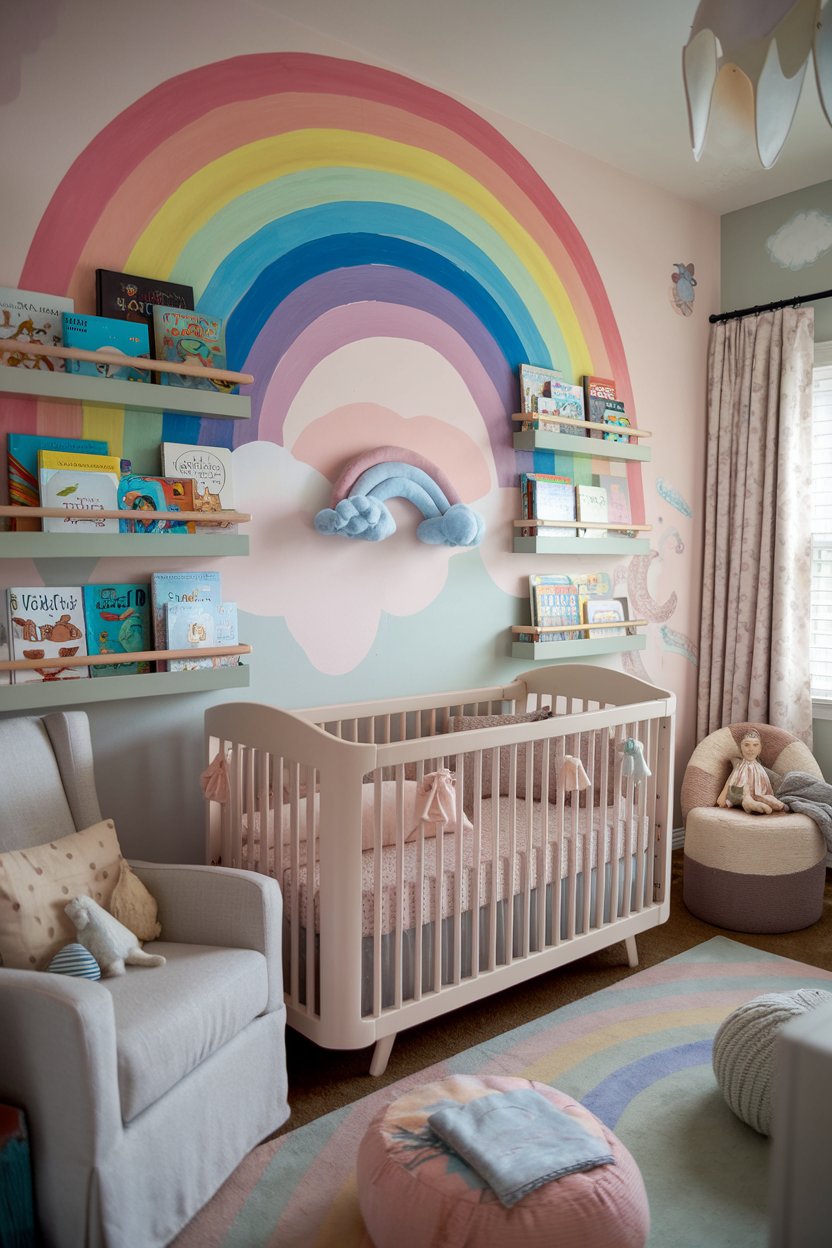 14 Rainbow Nursery Interior Ideas: Thoughtful Designs for a Cozy and ...