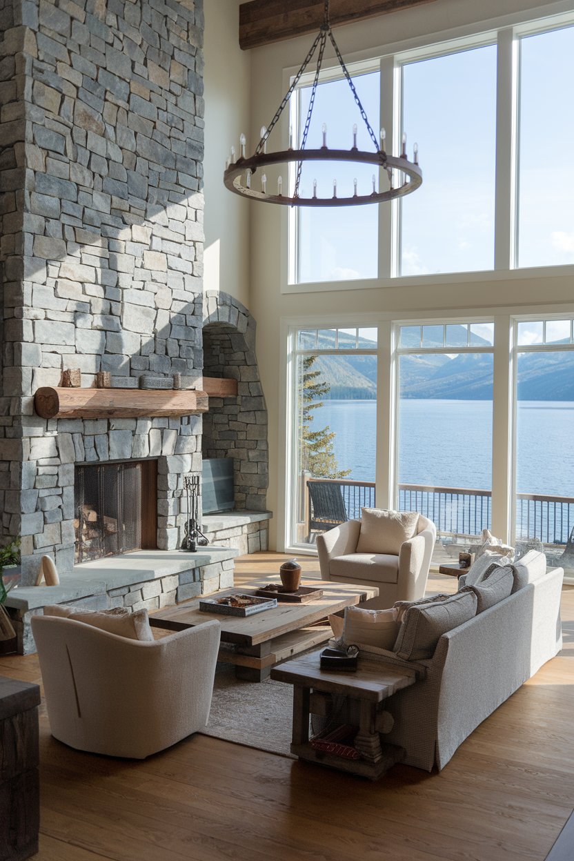 16 Lake House Living Room Decor Ideas for a Relaxing and Timeless Space ...
