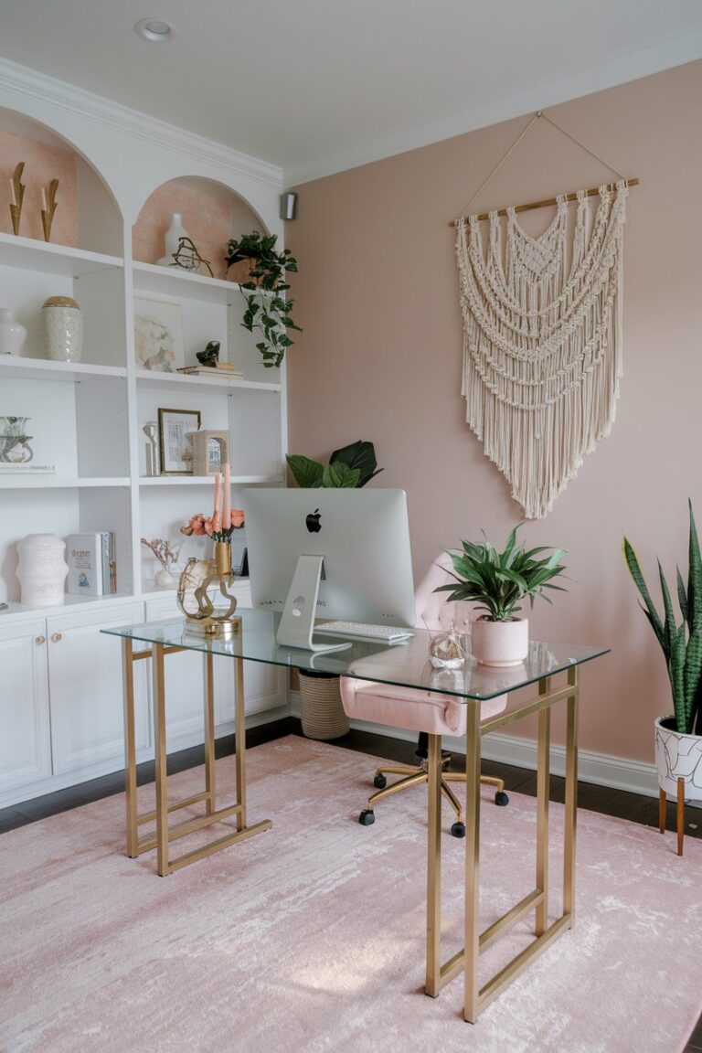 16 Feminine Home Office Decor Ideas to Elevate Your Workspace - My ...
