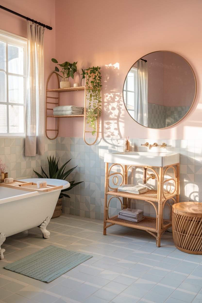 17 Boho Bathroom Ideas to Create a Relaxed and Natural Space - My Decor ...